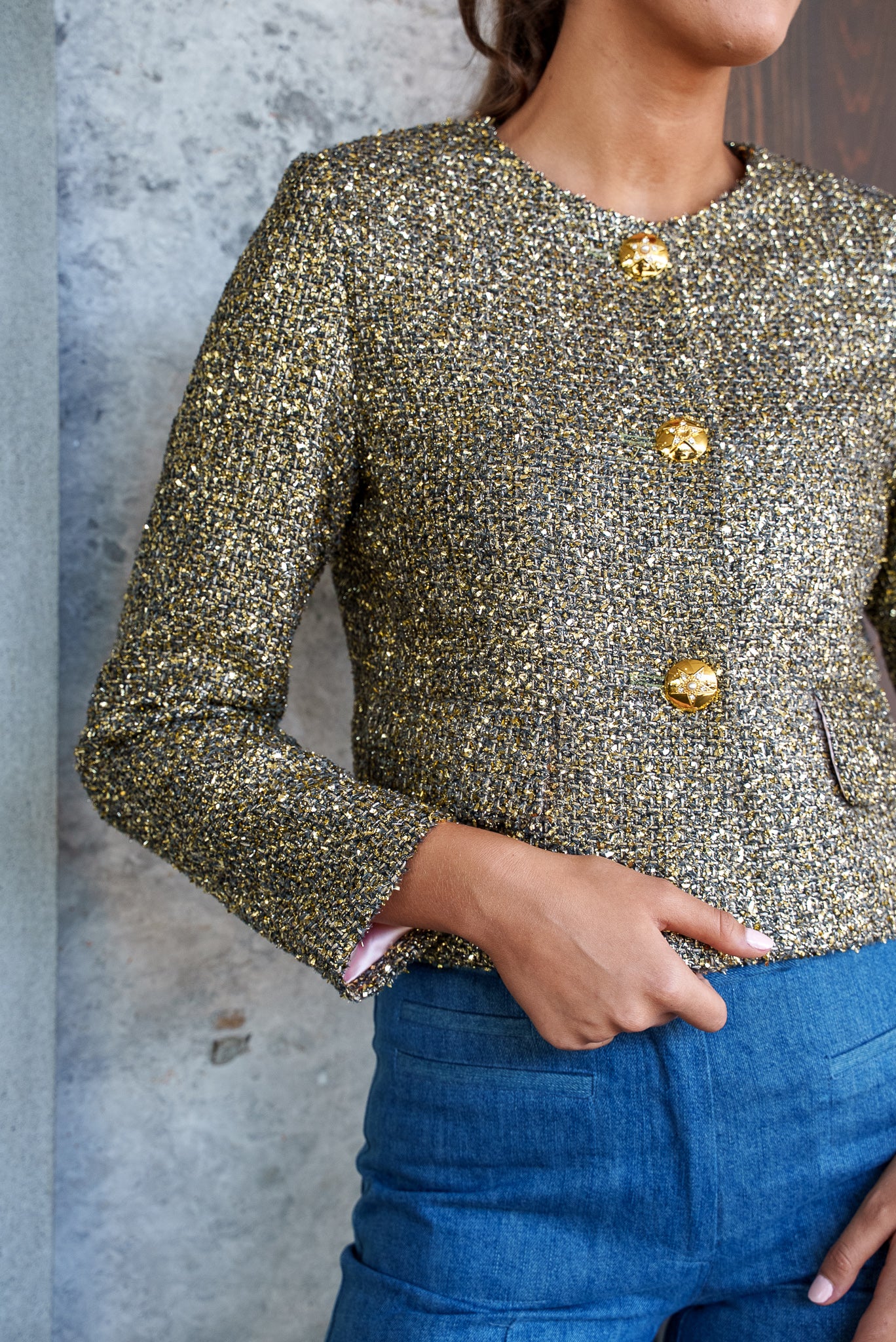 Burford Box Jacket Gold