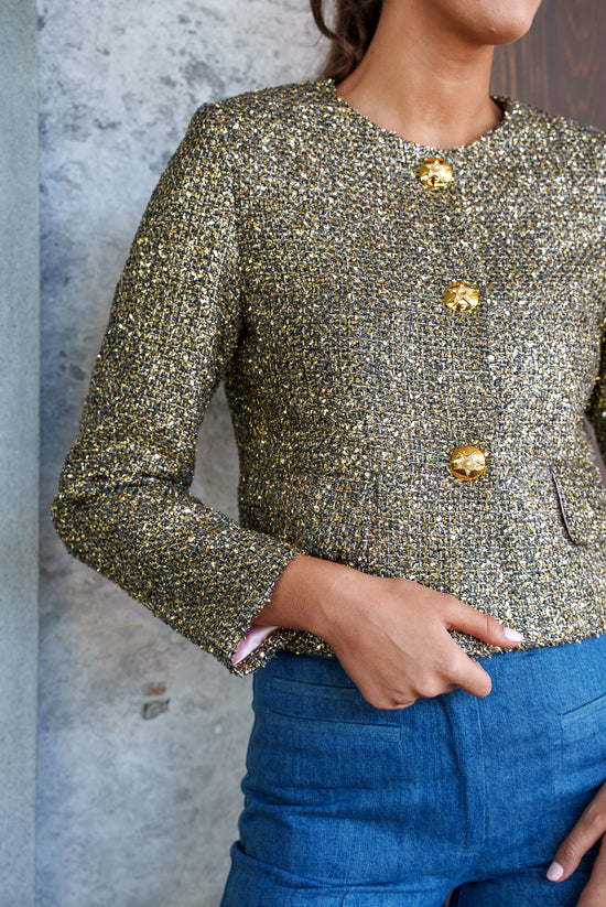Burford Box Jacket Gold