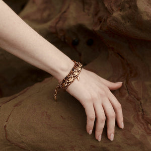 Party At The Front Bracelet - Tiger's Eye + Gold