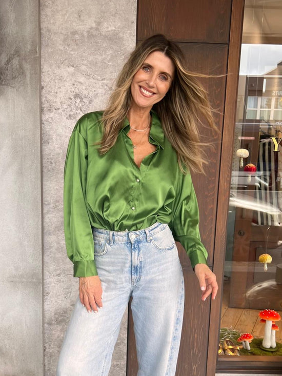 Vienna Blouse Kelly Green