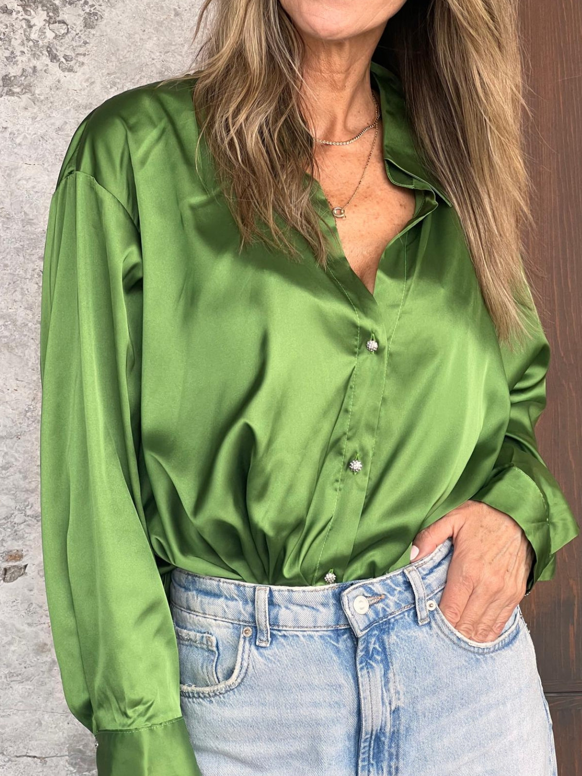 Vienna Blouse Kelly Green