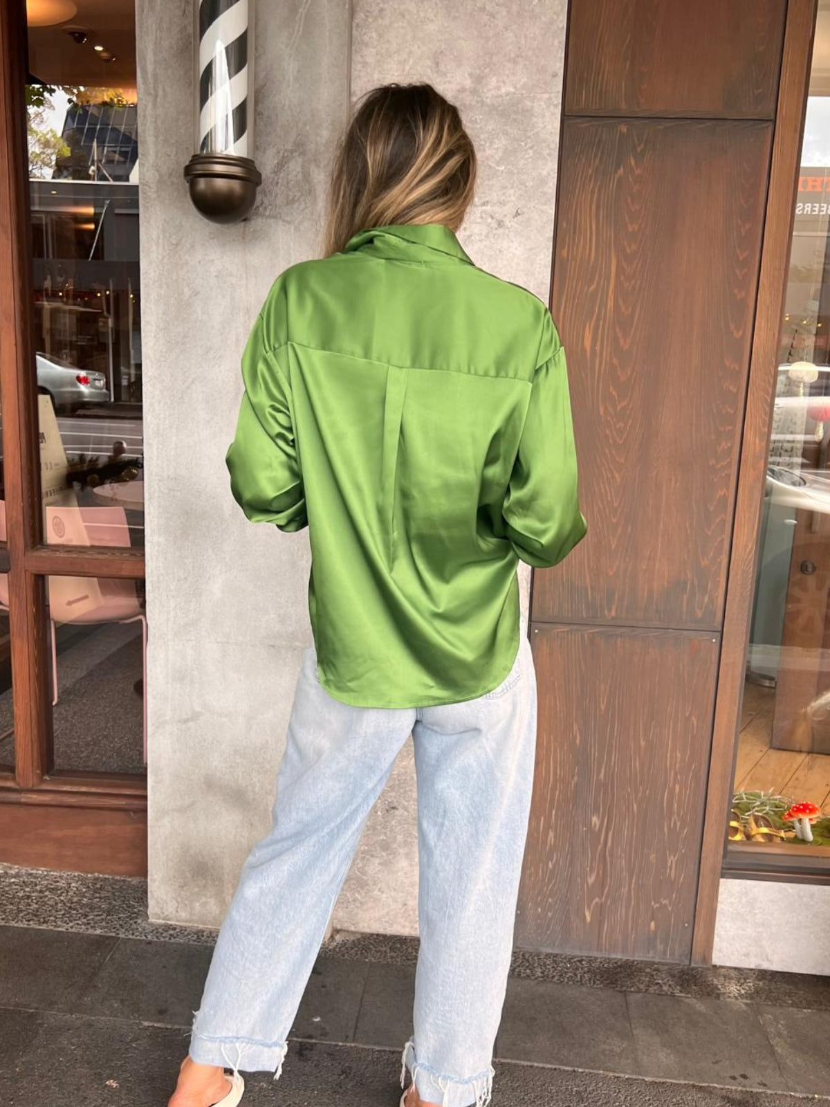 Vienna Blouse Kelly Green
