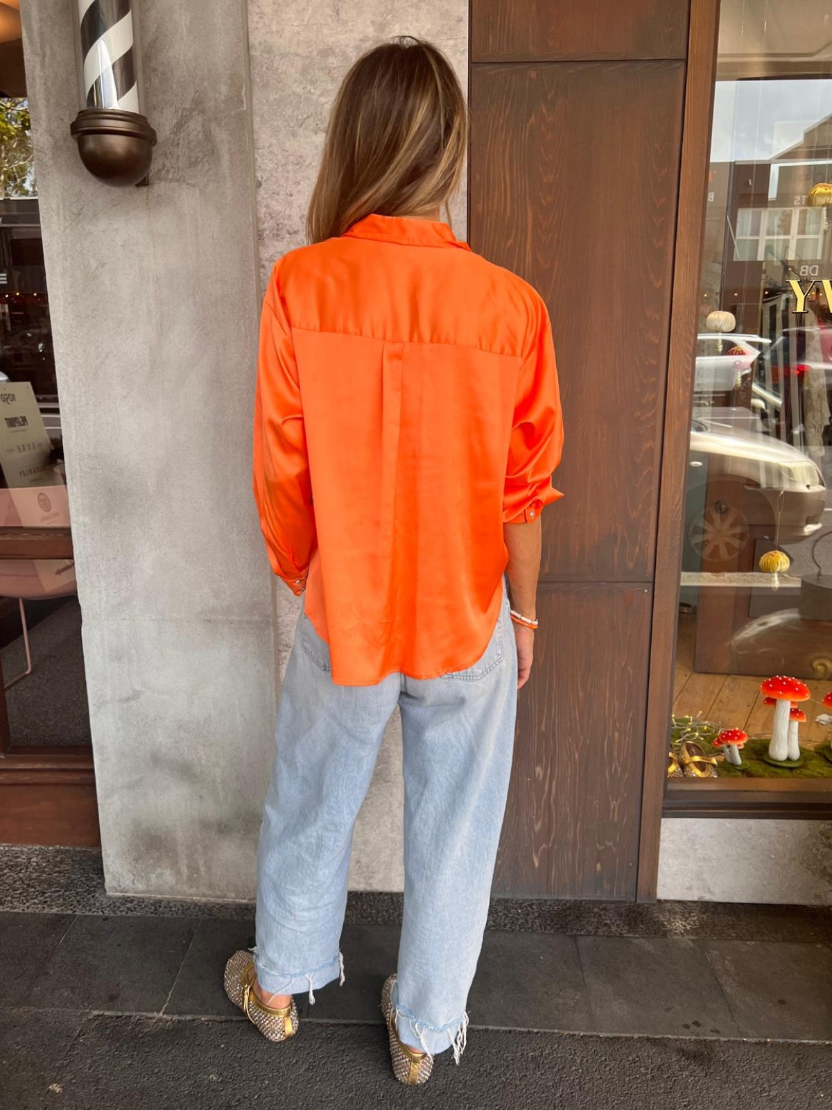 Vienna Blouse Tangerine