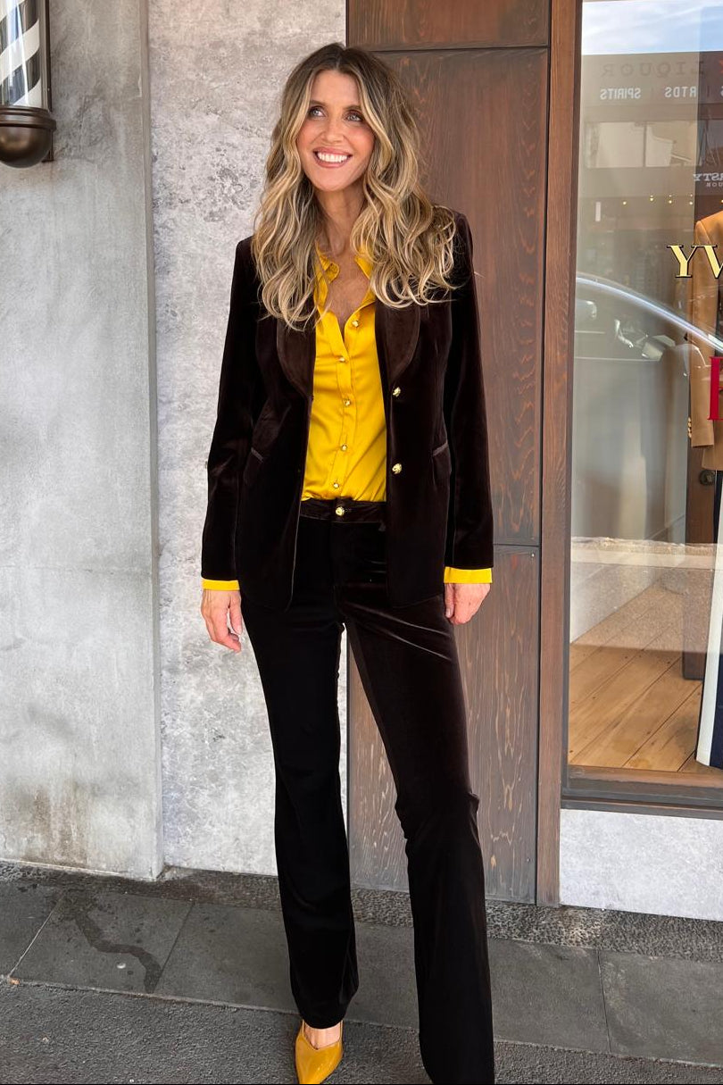 Dalkeith Velvet Tuxedo Pant