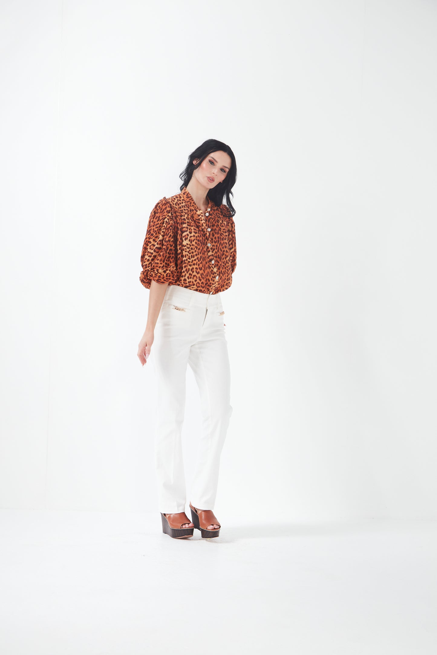 Brescia Blouse - Leopard