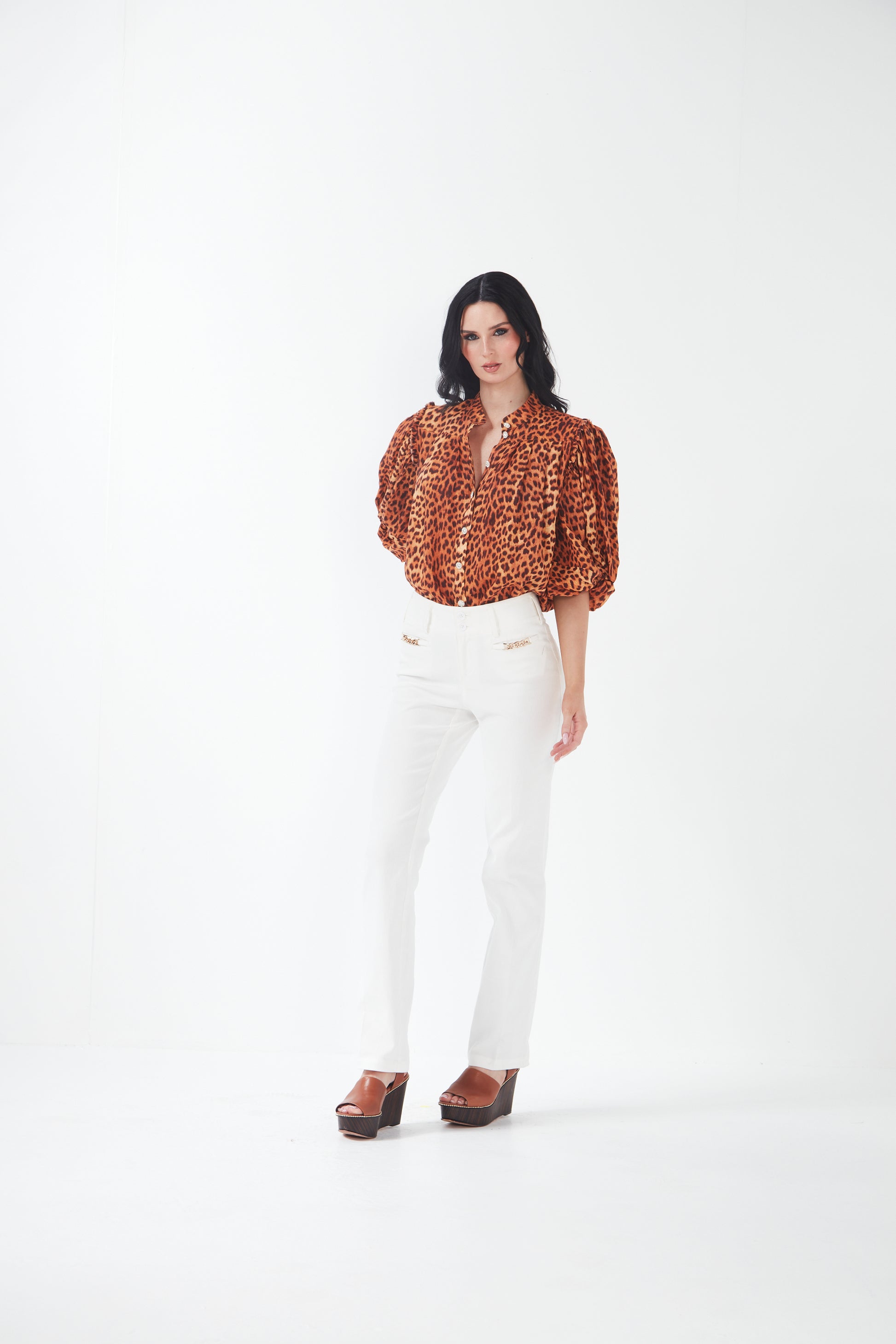 Brescia Blouse - Leopard