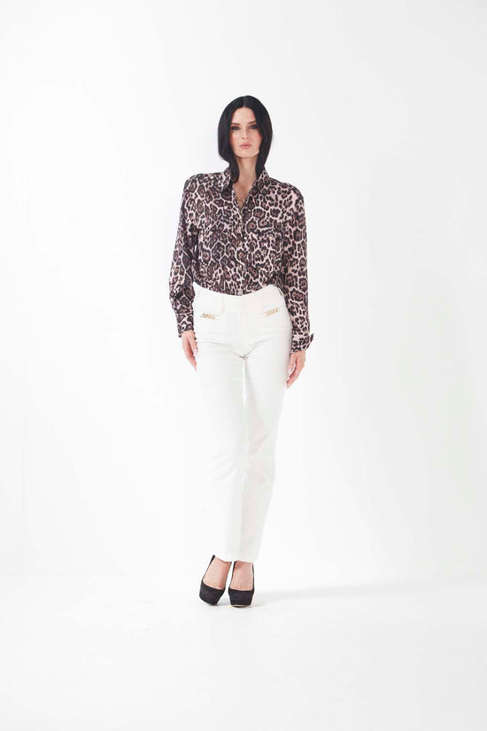 Corva Shirt - Pink Leopard