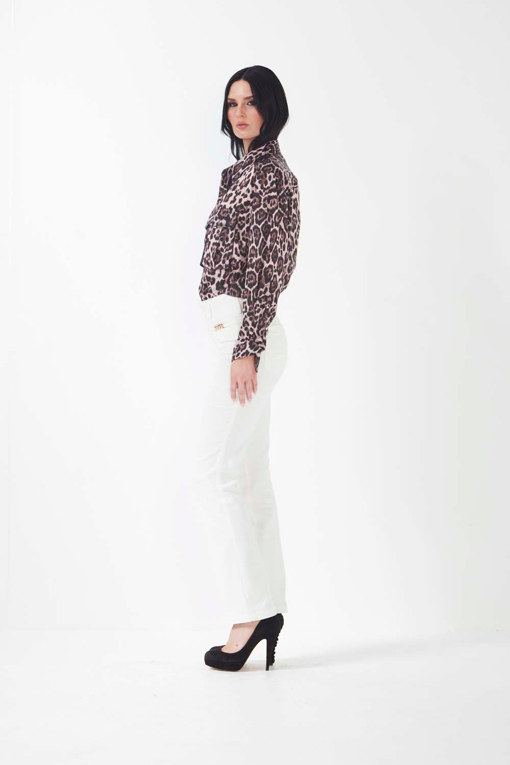 Corva Shirt - Pink Leopard