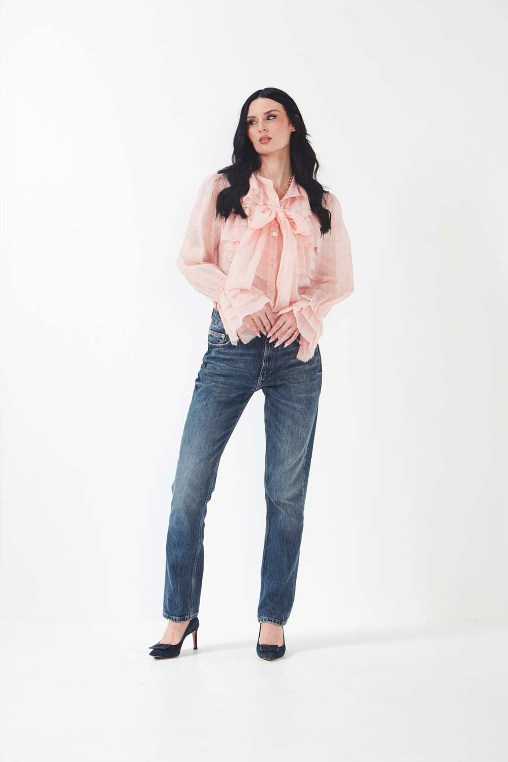 Ferrara Blouse - Blush Pink