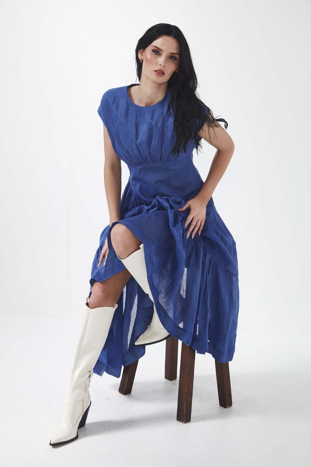 Trento Dress - Cobalt Blue